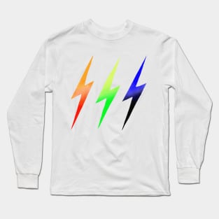 Three Lightning Bolts Long Sleeve T-Shirt